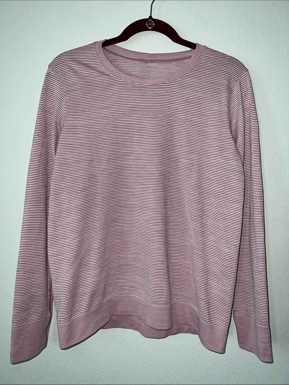 Lululemon Swiftly Relaxed Long-Sleeve Shirt Chroma Check Stripe Velvet Dust